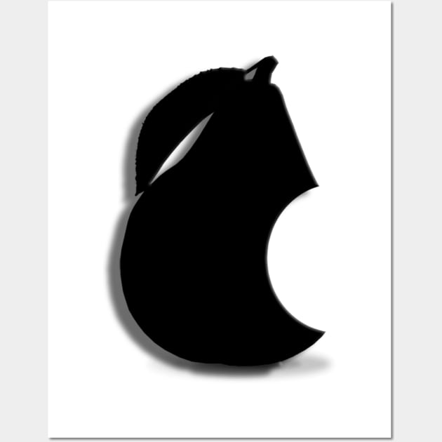 a Black Pear Wall Art by TPT98